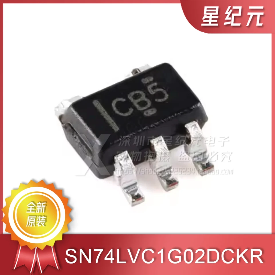 [IN STOCK]1 Piece New Original SN74LVC1G02DCKR Screen CB5 SC-70-5 Single Channel 2 Input Positive NOR Gate IC