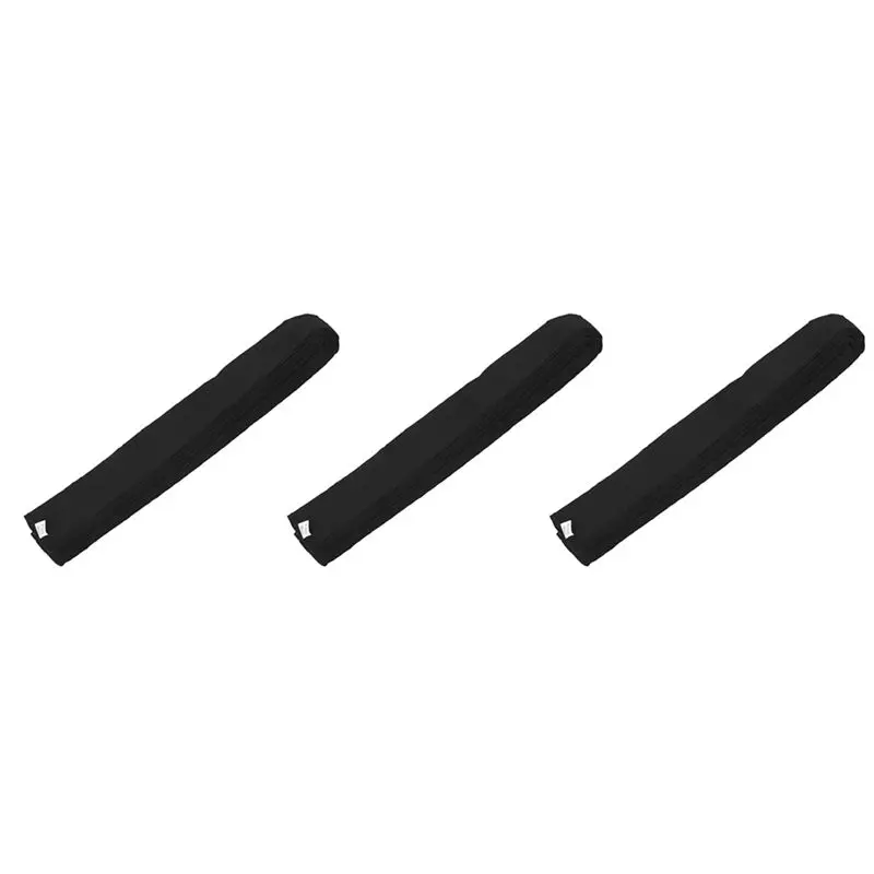 AEF6-3X Martial Arts Karate Taekwondo Chain Soft Belt Black