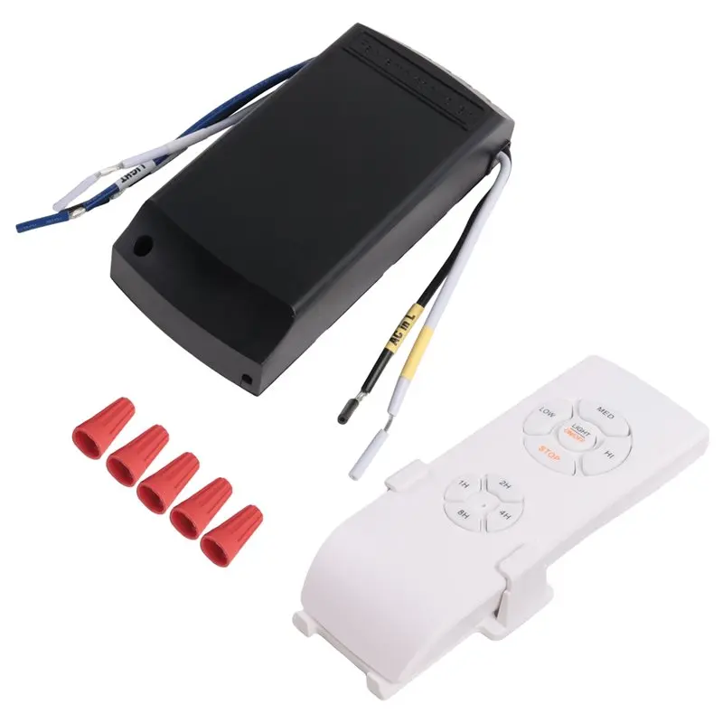 A38T-Universal Ceiling Fan Lamp Remote Control Kit Timing Setting Switch Adjuste Wind Speed Transmitter Receiver