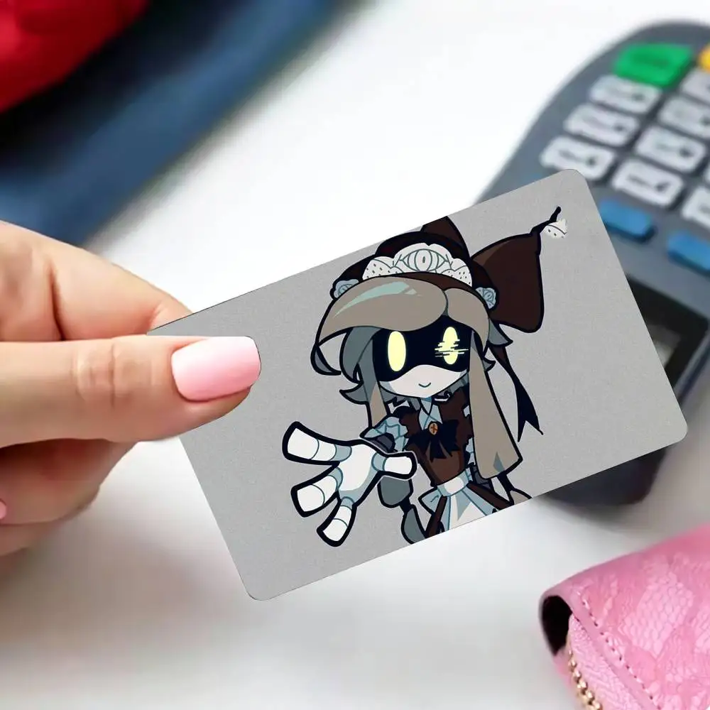 Murder Drones C-Cyn 4pcs 1Set Card Stickers Small Waterproof Chip 4PCS Card Sticker Anti-Scratch