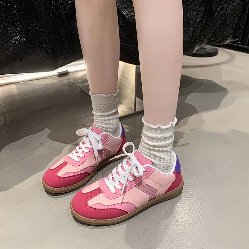 2025 Nuevos zapatos para caminar para mujer, zapatos de skate, zapatillas de deporte para mujer, zapatos casuales con cordones, zapatillas de deporte casuales para correr, Ж Dön Оimedia