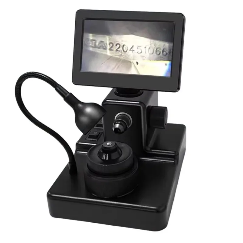 N GemstonRechargeable Jew-elry Microscope Cam-era 4.3 Inch LCD Video for Dia-mond Number Girdle Viewer Inspectioe Identification