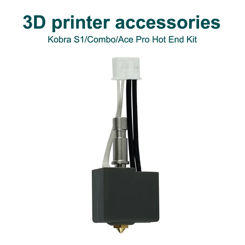 

For Anycubic Kobra S1 Hotend Kit Brass Hardened Steel Nozzle 0.4 0.8 1.0mm Quick Swap Nozzle For Anycubic Kobra S1 Combo/Ace Pro