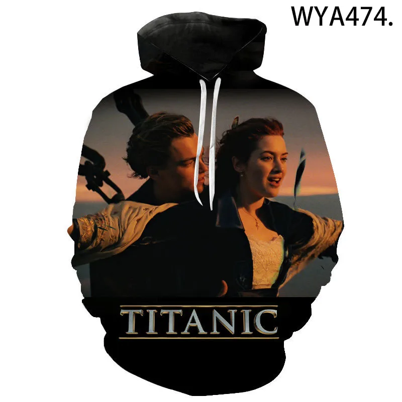 Hoodies Movies Titanic 3D Print Sweatshirts Men Women Neutral Fashion Casual Sweatshirts Boys Girls Oversized Hoodie Tracksuits