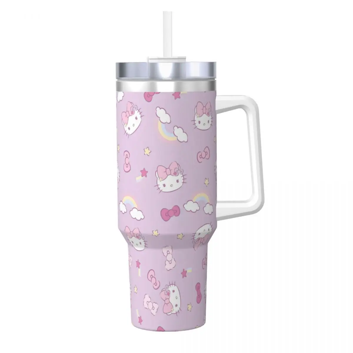 

Hello Kitty Sanrio стакан из нержавеющей стали MINISO кружки для кемпинга чашка 40 унций термокружка герметичная бутылка для холодного напитка, молока, чая, воды