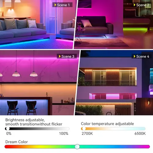 DC12V WS2815 5050 Smart RGB Pixels LED Strip DC5V WS2812B Individually Addressable IC 30/60/74/96/144/Leds/M WS2812 Tape Light - Image 6