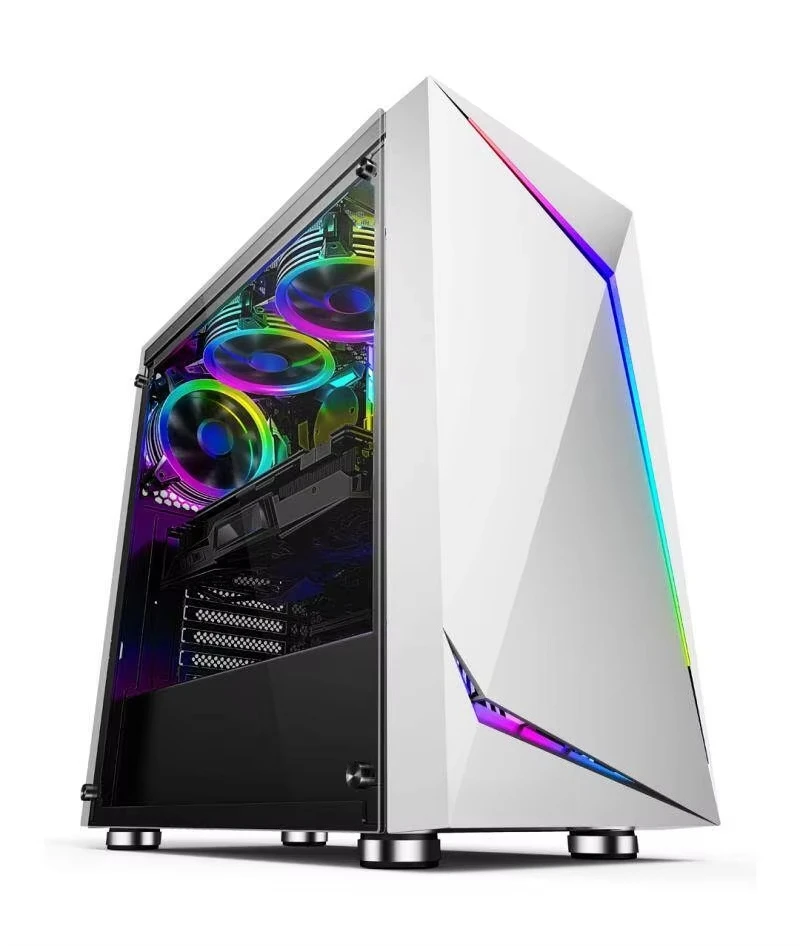Desktop Empty Gaming Chassis, Side‑Transparent Window, Liquid‑Cool Ready, DIY Computer Housing