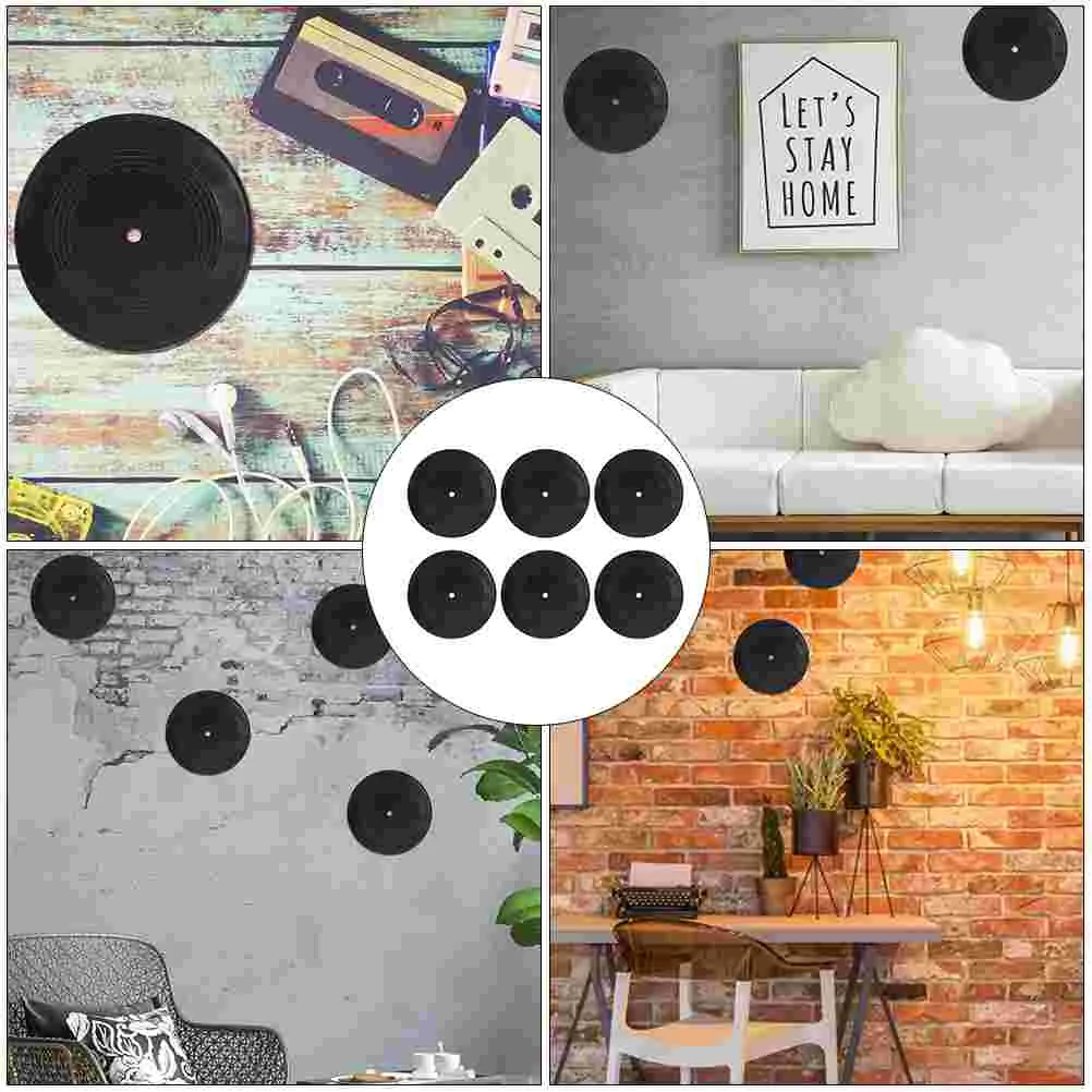 6 Pcs Vintage Decor Poster Vinyl Record Decoration Wall The Album Sign Records Retro Home Black Fake Baby Woman