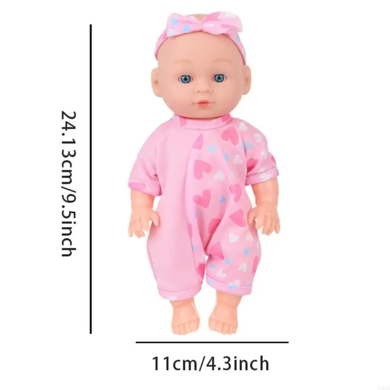 24 سم واقعية طفل دمية تولد دمية فتاة مع حياة بذرة جميلة مثل تربى تعليمية جدة الأبوة والأمومة لعبة p31b