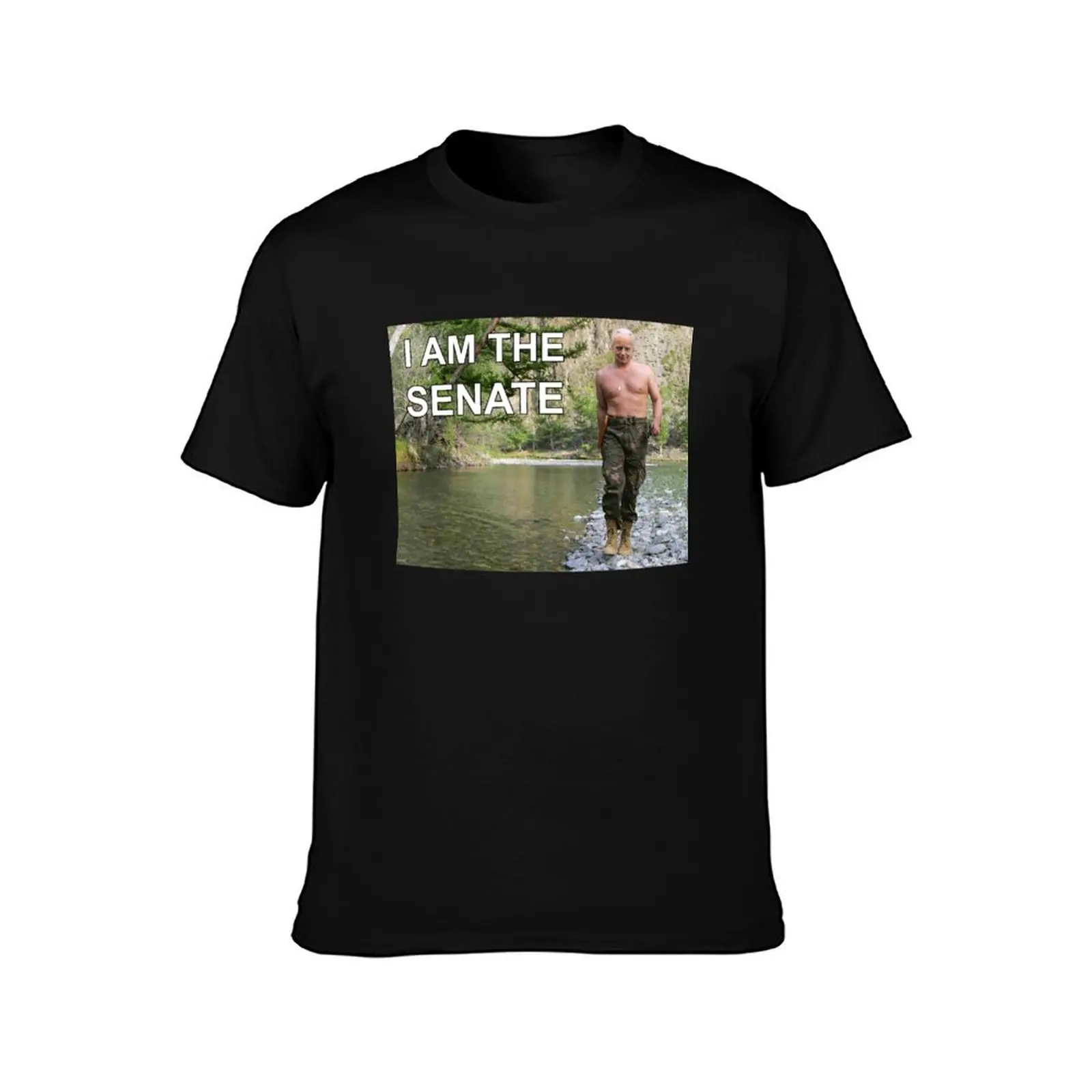 I am the senate T-Shirt Summer Casual Cotton Tee Oversized Streetwear Tops Vintage Graphic Print Loose Fit Short Sleeve