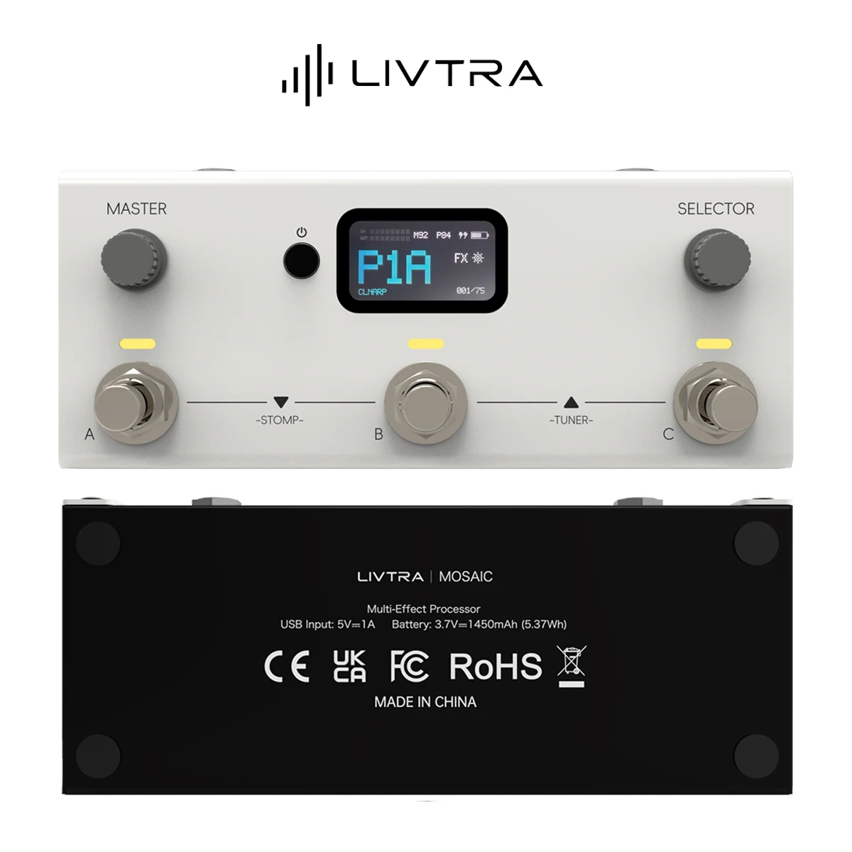 LIVTRA MOSAIC Portable Modeling FX Pedal – 1.47