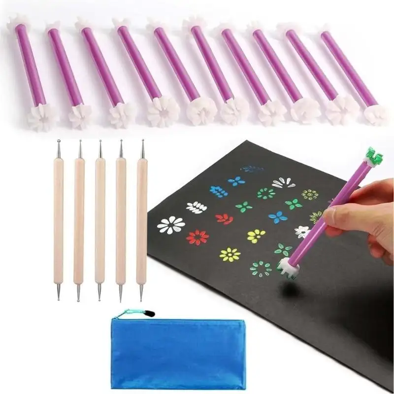 Y1UB Washable Bendable Floral postage For Childrens Painting Activities Promotes Imagination And Hand Eye Coordination