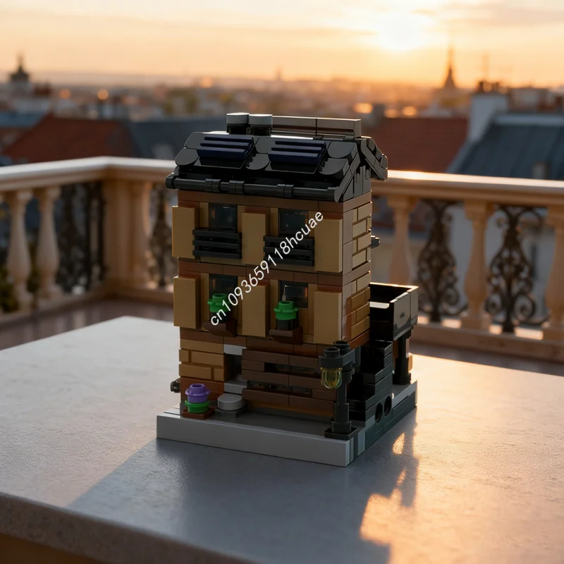 

271 шт. MOC мини модульная 1 мини-модель строительные блоки архитектура DIY творческое образование кирпич рождественские подарки игрушка на день рождения