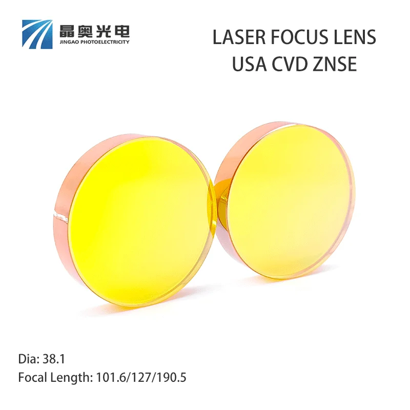 Large Size Dia.38.1mm USA CVD ZnSe Focus Lens Plano-Convex CO2 Laser Lens for Laser Cutting Marking Engraving Machine