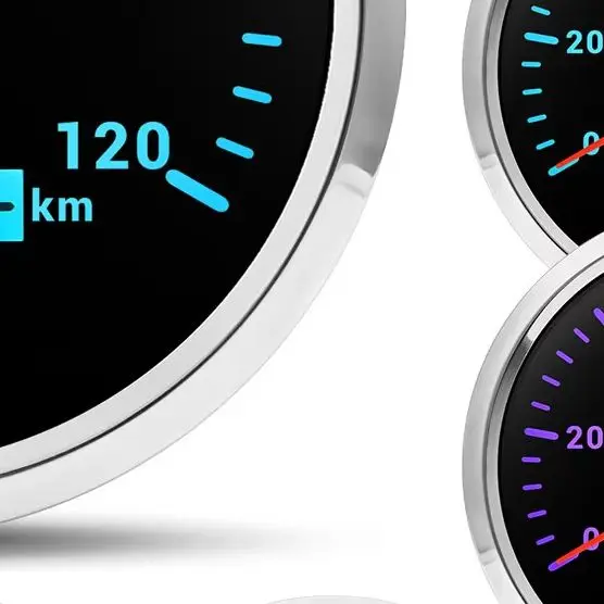 

110MM Gauge 120km/h 120MPH GPS Speedometer with Antenna for Car Boat Truck Motorcycle Speed Meter 7 Colors