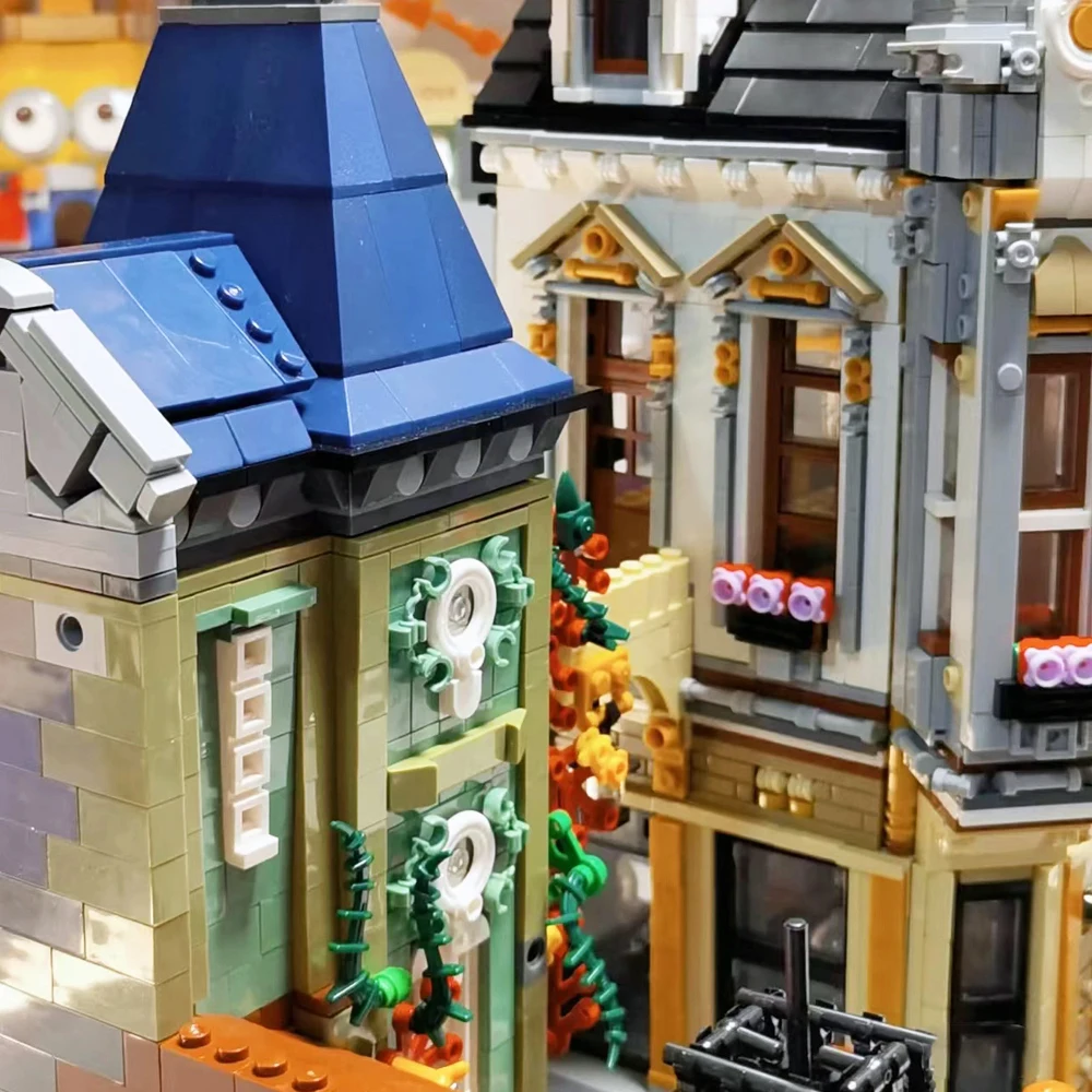 89112 Jiestar Creative Expert Moc Toys Store Afol Square City Street View Brick Modular House Building Blocks Model Toys 5290pcs