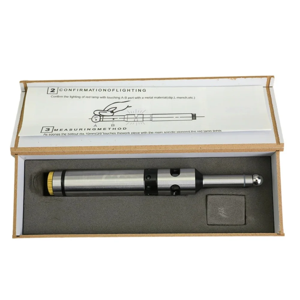 Precision Electronic Digital Edge Finder Milling LED & Sound Optical Edge Finder Touch Point Sensor With LED Beep CNC tool