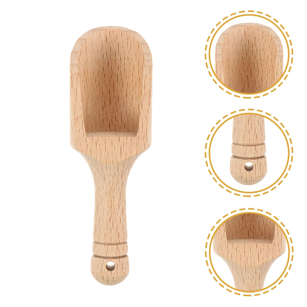 

10pcs Wooden Salt Condiment Portable Mini Bath Coffee Bean Kitchen Seasoning Spoons Multipurpose Wooden Spoons Kitchen
