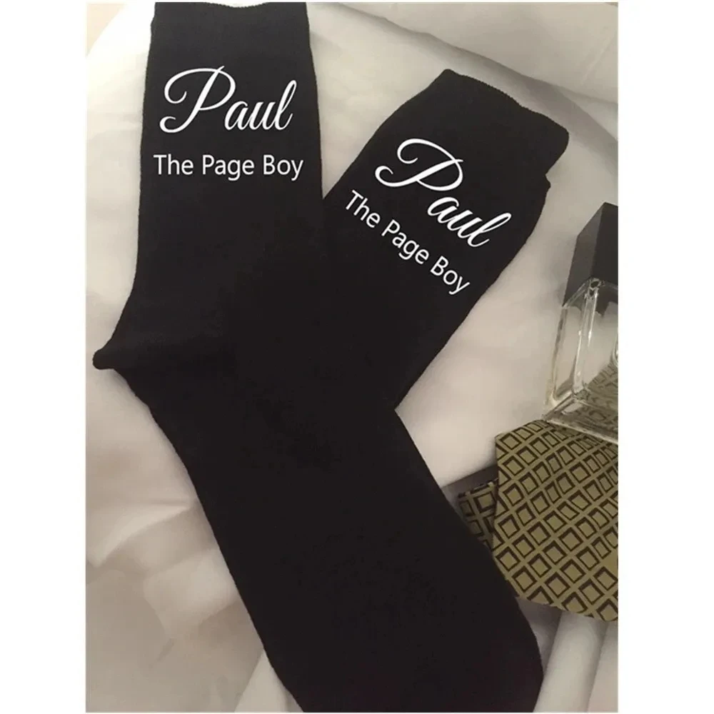 

groom father of bride socks personalised Best man groomsman socks valentines fathers day gift page boy present wedding proposal