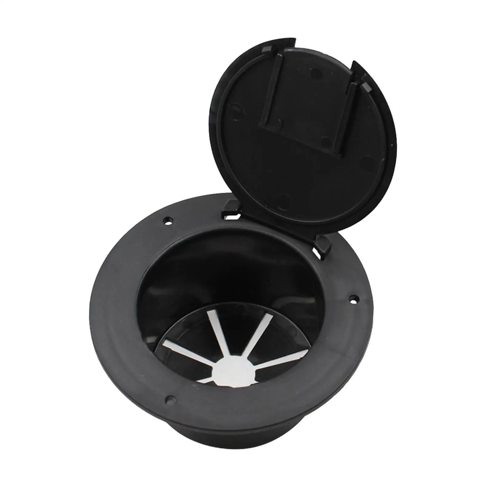 RV Electrical Cable 5inch Easy Installation Round with Lid Black Accessory for