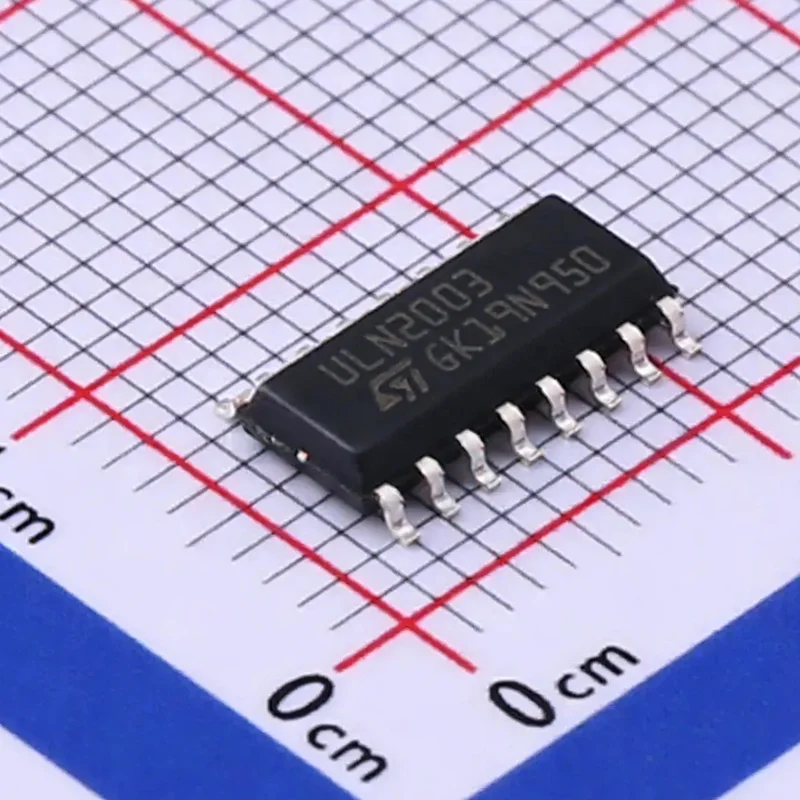 50PCS/LOT ULN2003D1013TR marking ULN2003 Bipolar (BJT) Transistor Array Surface Mount 16-SO
