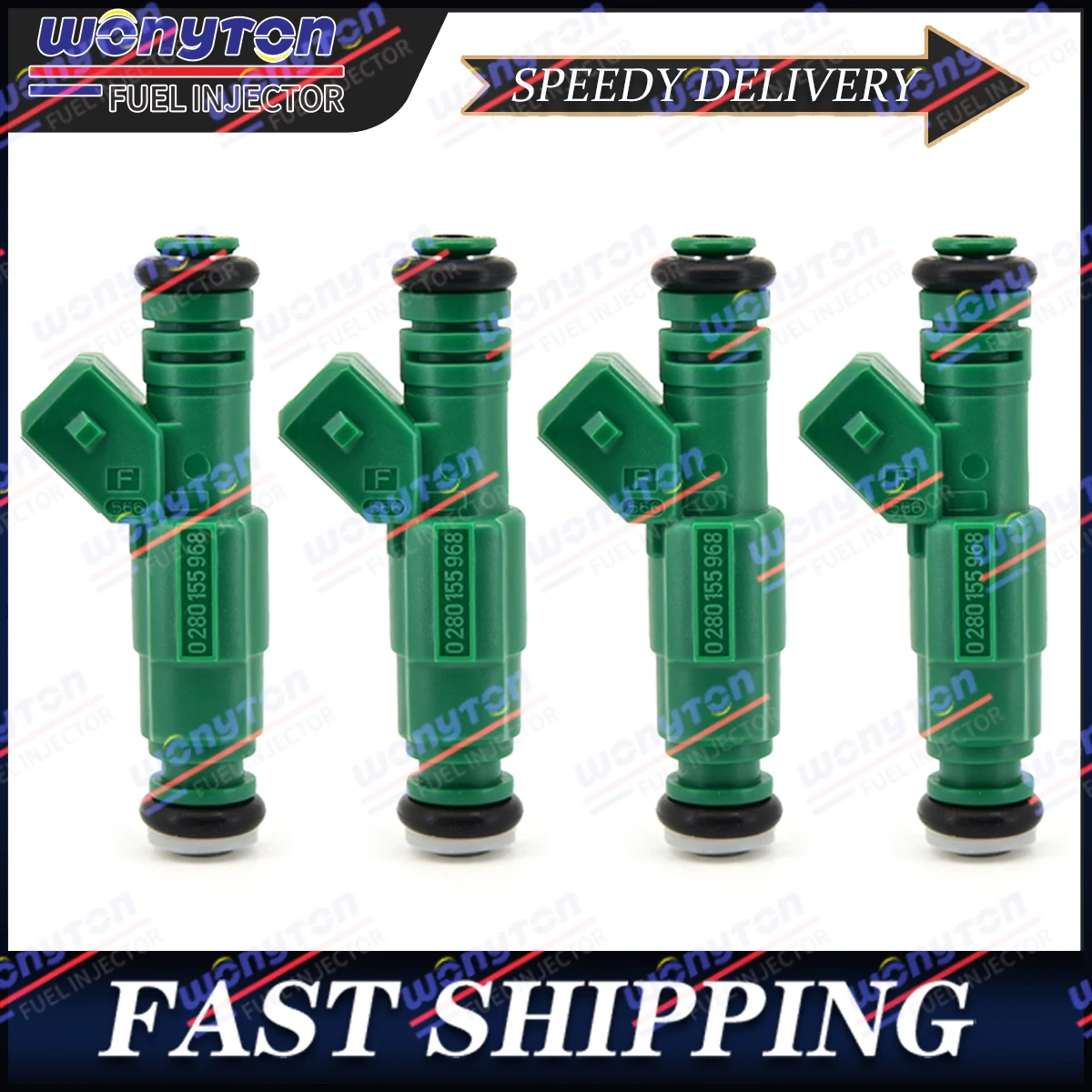 

4PCS 0280155968 Fuel Injectors For GM Ford TBI LT1 LS1 LS6 V8 440cc EV1 Chevy