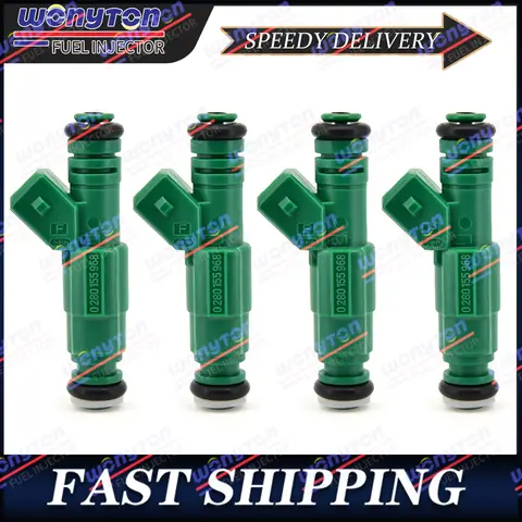 4PCS 0280155968 Fuel Injectors For GM Ford TBI LT1 LS1 LS6 V8 440cc EV1 Chevy