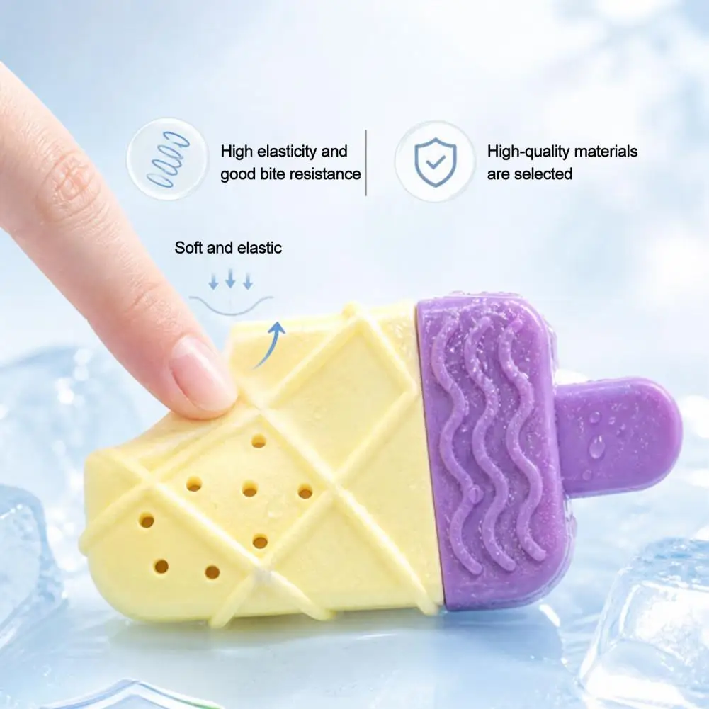 Small Medium Dog Boredom Relief Dog Chew Toys Dog Chew Toy for Summer Ice Freezer Chew Donut Shape Teeth Toy Reusable Pet Freeze