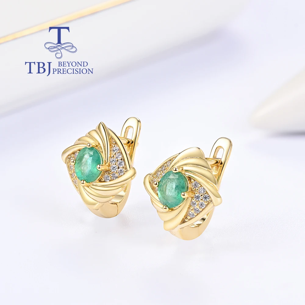 

Легкие роскошные женские серьги-клипсы из стерлингового серебра 925 пробы с натуральной грушей 4*5 мм, изумрудные драгоценные камни сambia, изысканные ювелирные изделия для подарков на вечеринку