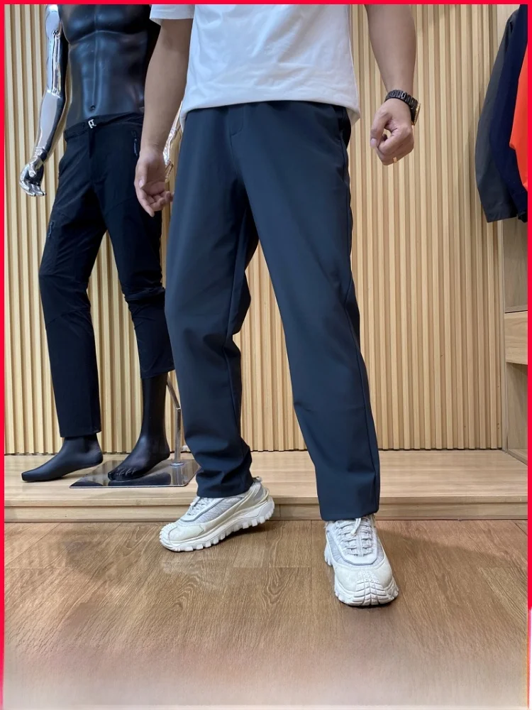 

Busin Casual Men's Long Pants Anti-Wrinkle Smooth New Autumn Sle Breathable Elastic Comfortable Straight Leg Trousers