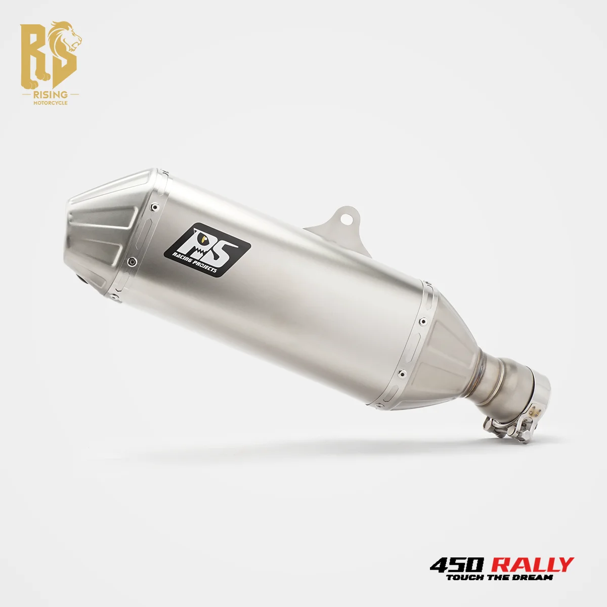 For KOVE 450Rally T148 2021-2026 Slip-On Motorcycle Exhaust Mid-Rear Integrated High Flow Racing Modified Exhaust System