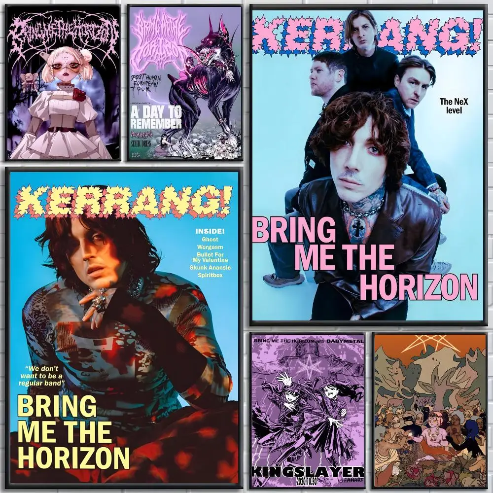 Band Bring Me the Horizon Poster posters for bedrooms and living rooms high definition cartoon movie-themed wall art.