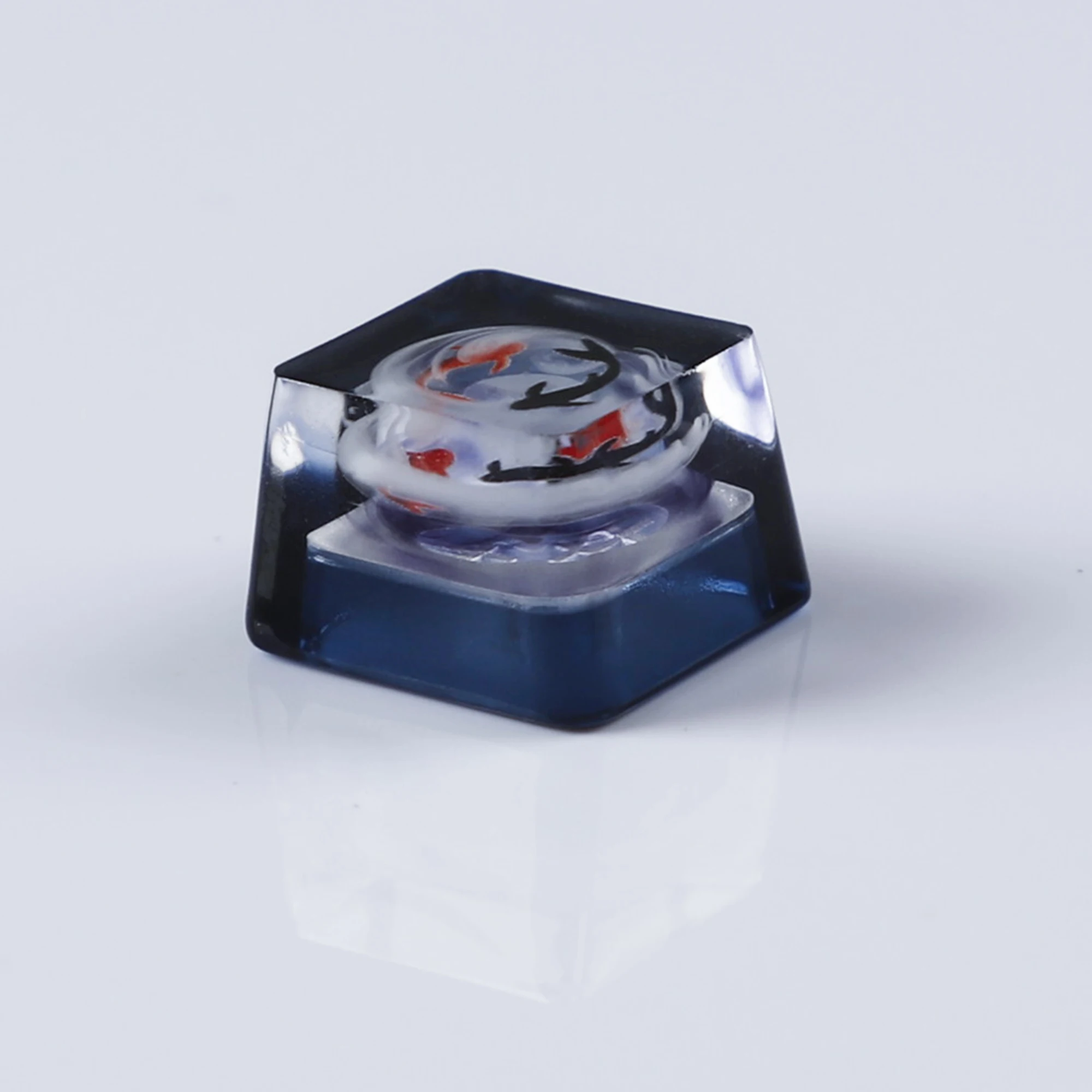 Novelty Artisan Keycap Resin  lucky koi Shine Through custom handmade Keycaps For Cherry MX Mechanical Gaming Keyboard
