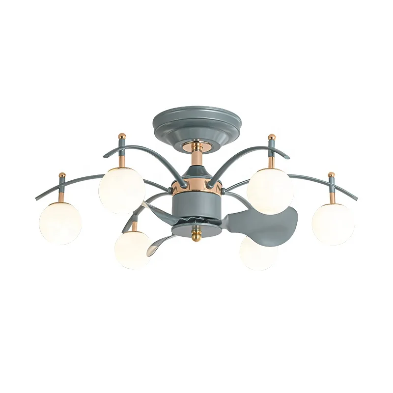 Plafonnier LED avec ventilateur intégré, 20/28 ", silencieux, design moderne, luminaire décoratif de plafond, avec télécommande, idéal pour un salon, meilleure vente, modèle 2807