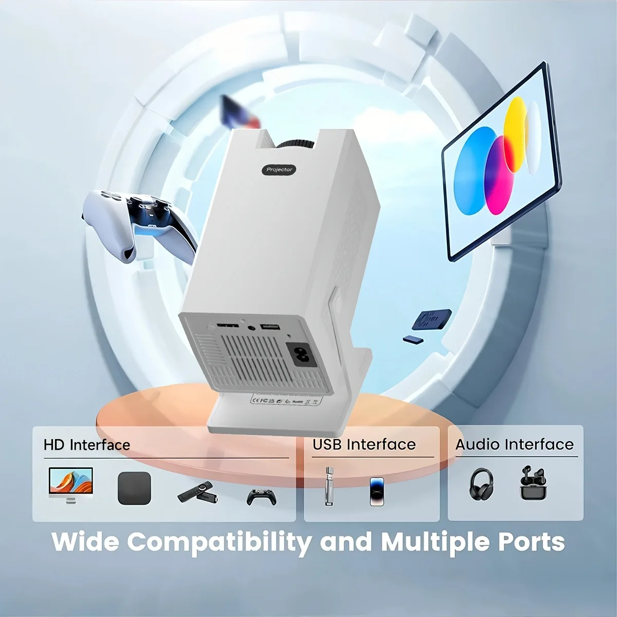 Projecteur S320 petit Portable maison haute définition baril Projection + Projection d'écran de téléphone Portable