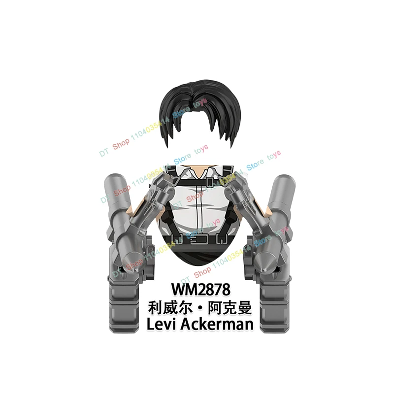 Klocki konstrukcyjne WM6203 6204 Anime Kreatywne Klocki Mini Figurki Akcji Akcesoria Modele Zabawki dla Dzieci Prezenty