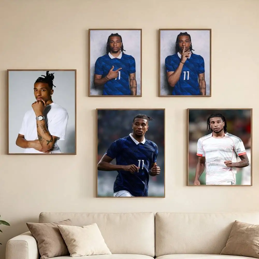 Michael-S Olise-E 11 Football Poster High Quality Dorm Living Room Aesthetic Wall Decoration Painting Stickers Gift