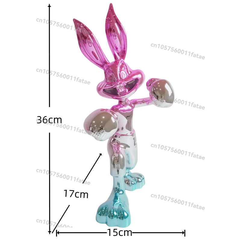 

Boxing rabbit entrance ornament high-end light luxury living room TV cabinet decoration high-end sense, desktop decoration