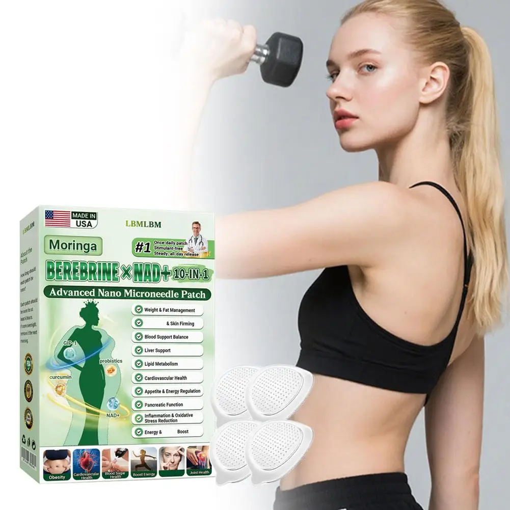 

10-in-1 Nano Microneedle Patches Natural Slimming Patches Promotes Metabolism Long-Lasting Shaping Firming Unisex