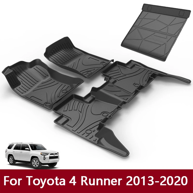 

For Toyota 4Runner Floor Mat 2013-2020 Cargo Liner All-Weather TPE Non-slip Trunk Mats Waterproof Boot Tray Trunk Carpet