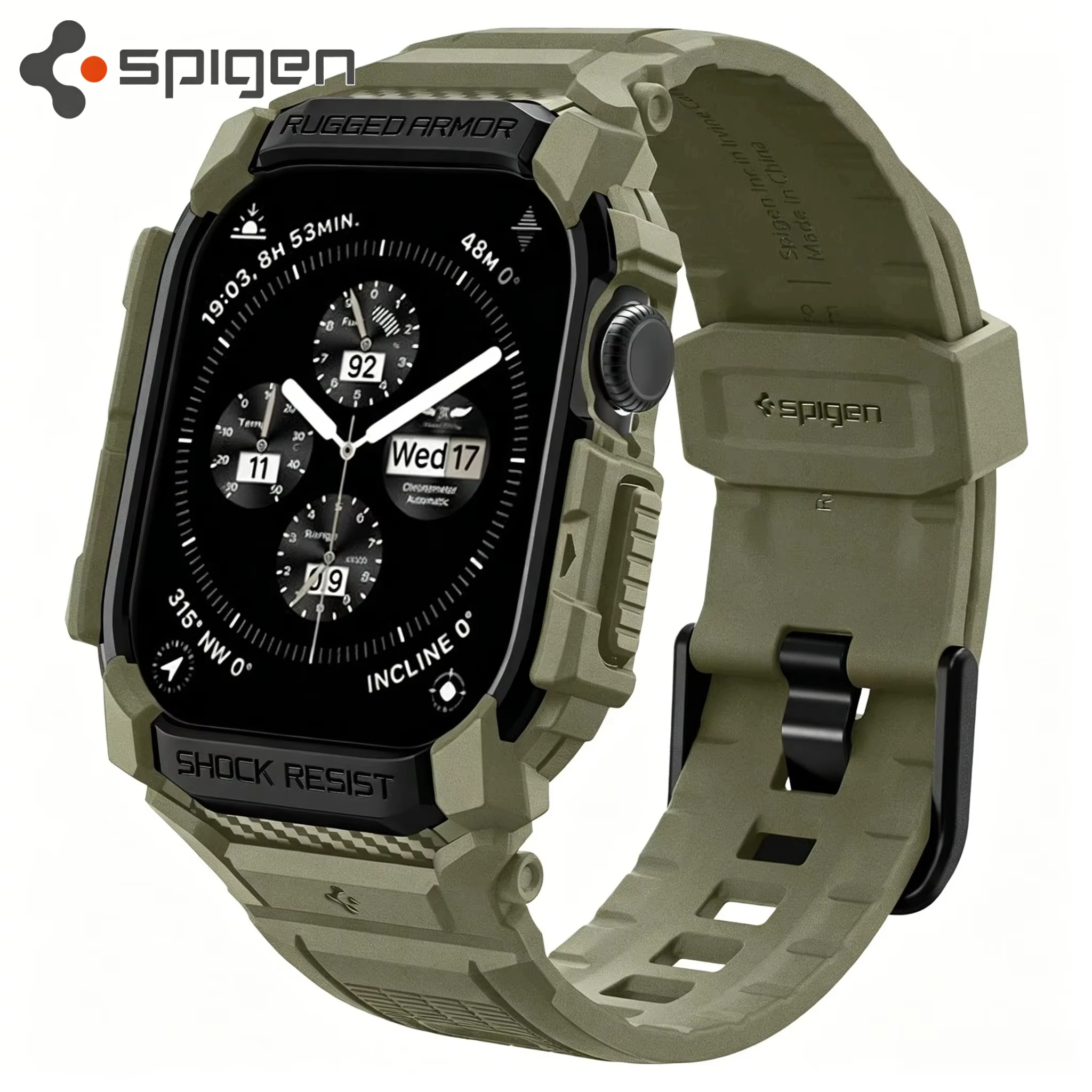 Bracelet de montre tactique intégré Spigen pour montre S11, bracelet iWatch Ultra3/2 45 46 49mm