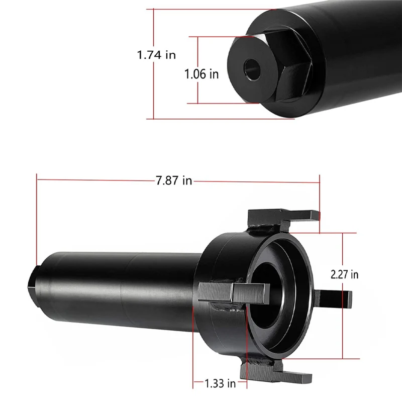 Gearcase Carrier Nut remoção e instalar a ferramenta, adequado para Yamaha 101 milímetros de popa 60-130HP, 983-115