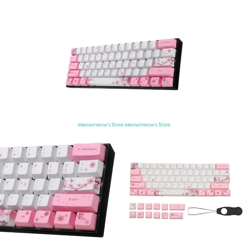 

W91A Механическая клавиатура OEM-профиль DYE-SUB Keycap для GH60 GK64 71 клавиш PBT Keycaps