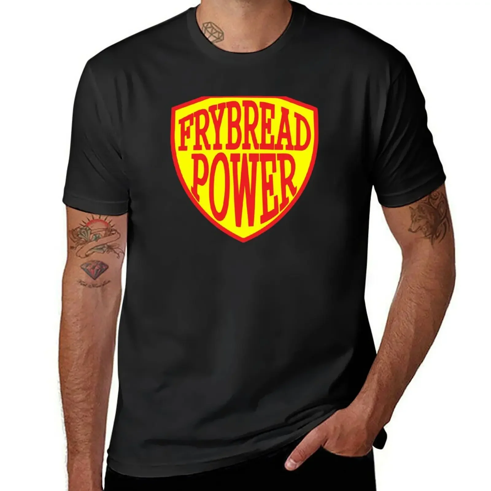 

Frybread Power Logo T-Shirt Blouse vintage t shirts mens t shirt graphic