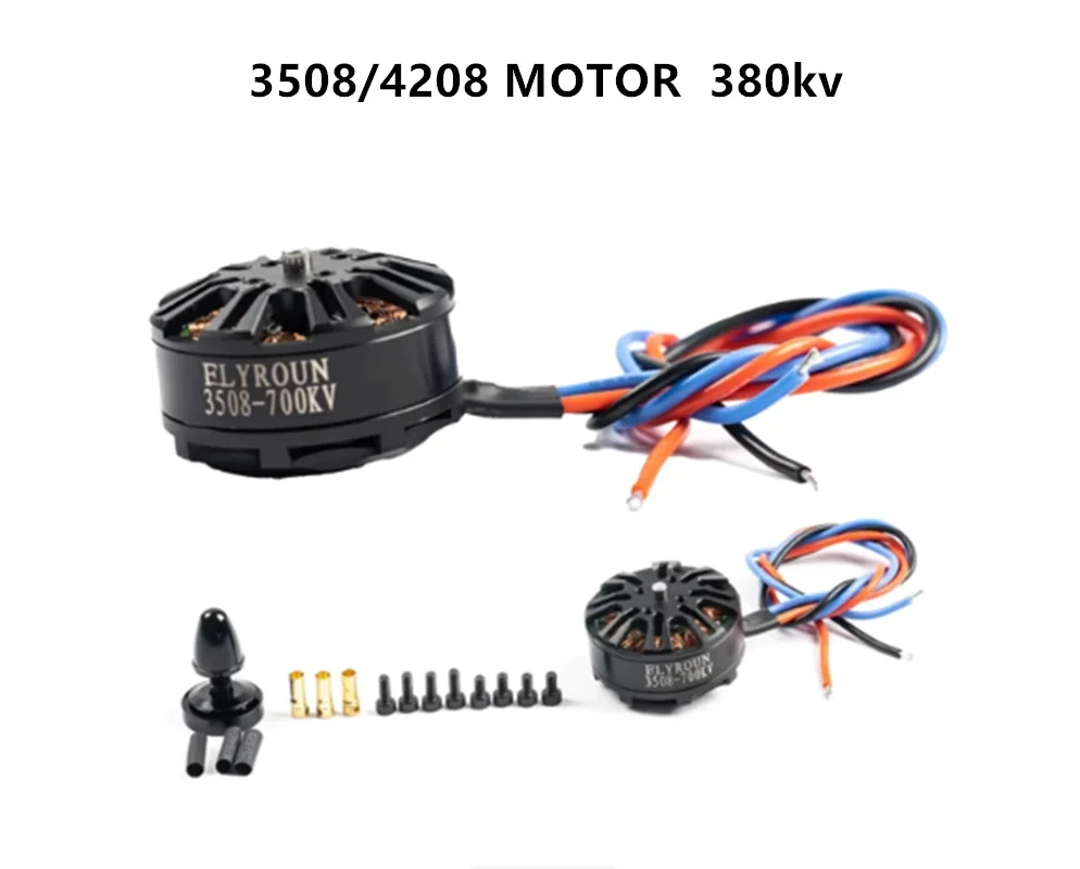 BoMas4208/3508 Motor 380KV/580KV/700KV Aircraft Model Motor, Multi Rotor Multi Axis Disc Brushless Motor ZD550 Frame