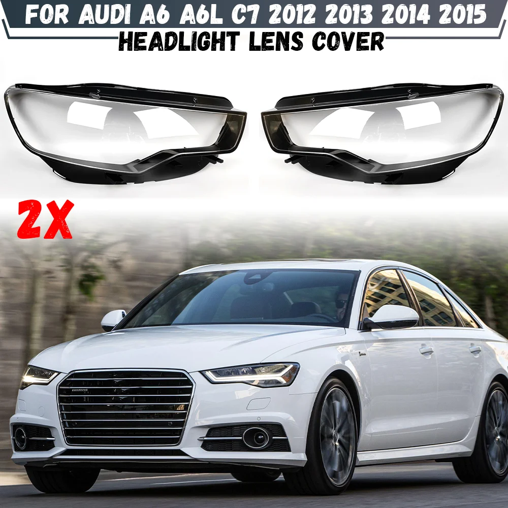 

Для Audi A6 A6L C7 2012 2013 2014 2015, крышка фары, прозрачный абажур, корпус фары из плексигласа