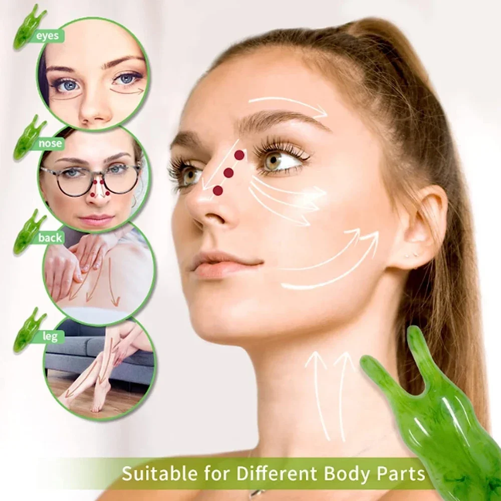 Gua Sha Facial Massage Tool Nose Lift Up Rounded Corners Narrow Nose Scraping Massage Tool,Massage Facial Tighten Skin Care Tool