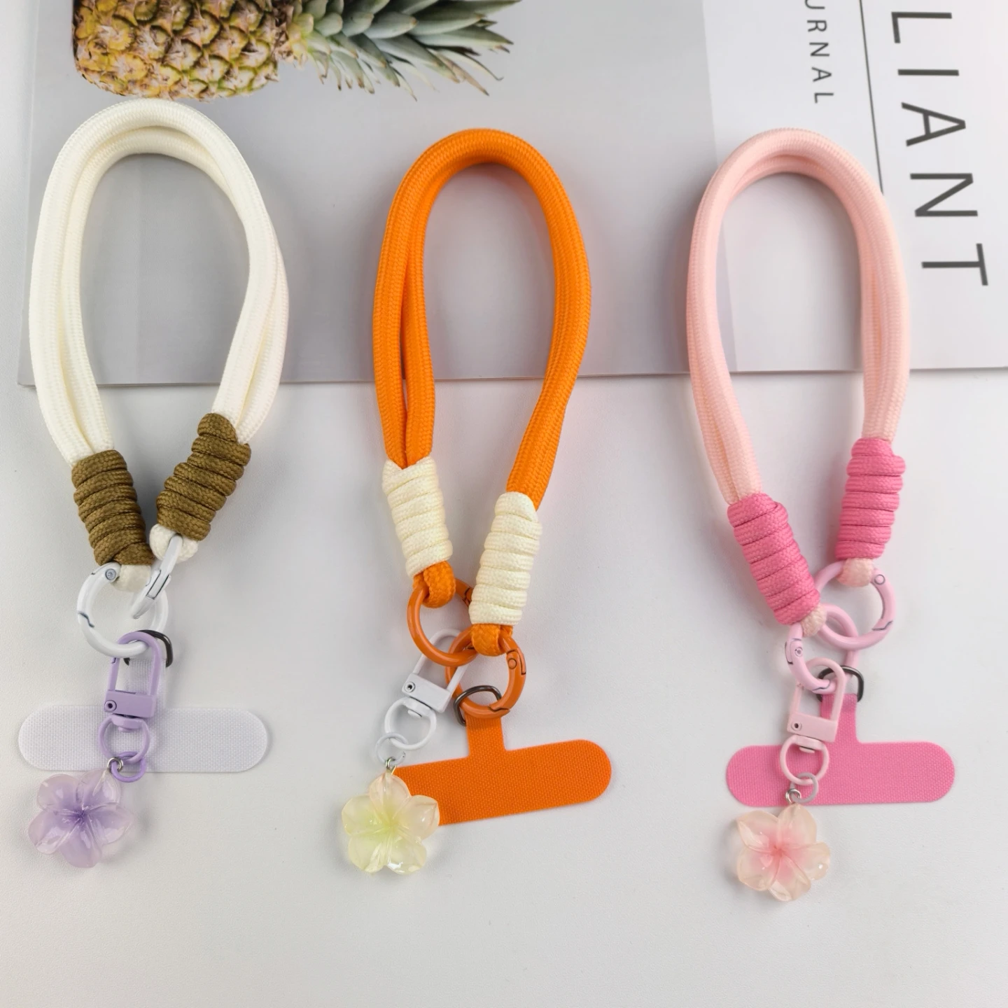 Mobile Mobile Phone Wrist Rope with Ice Transparent Flower Pendant Splicing Hanging Chain for Smartphone Accessory - Aliexpress Deal