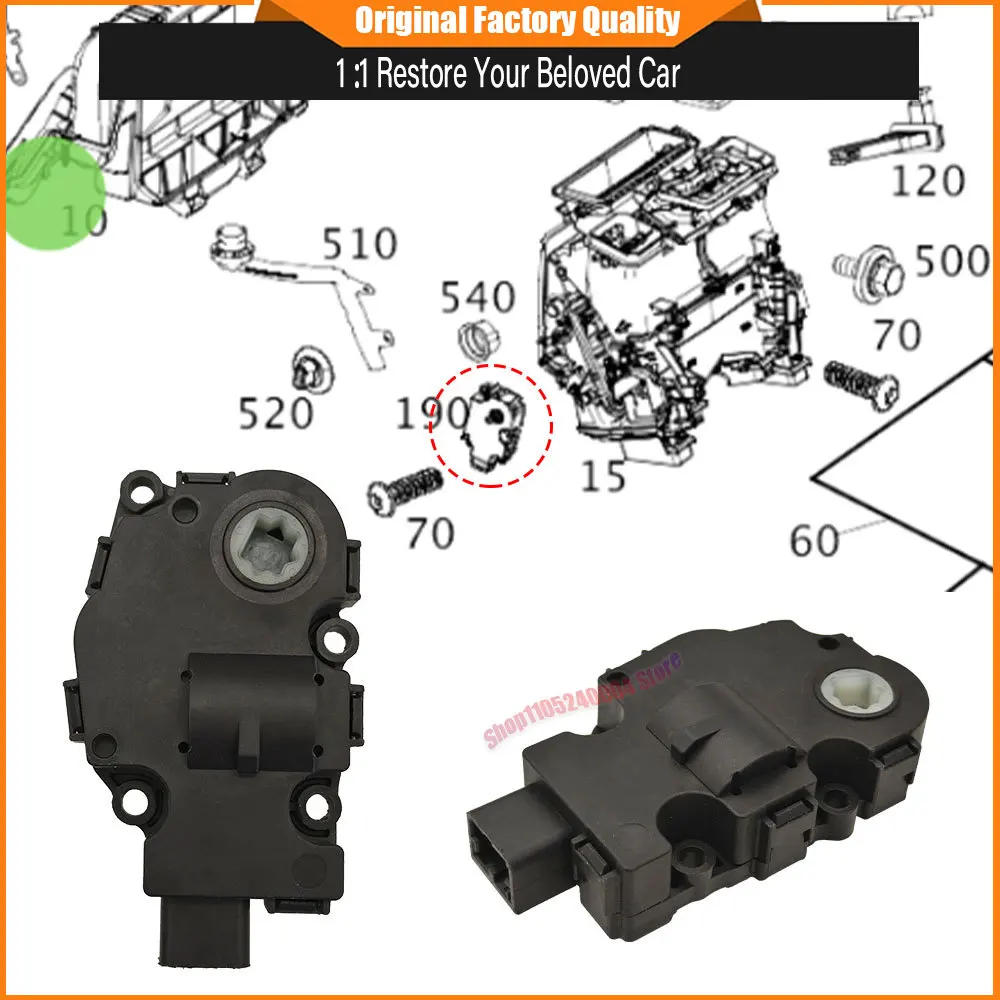 For Mercedes W205 W213 W253 W169 W245 C E GLC A B Class Car Air Heater Climate Control Actuator Bracket Servo Motor For Benz