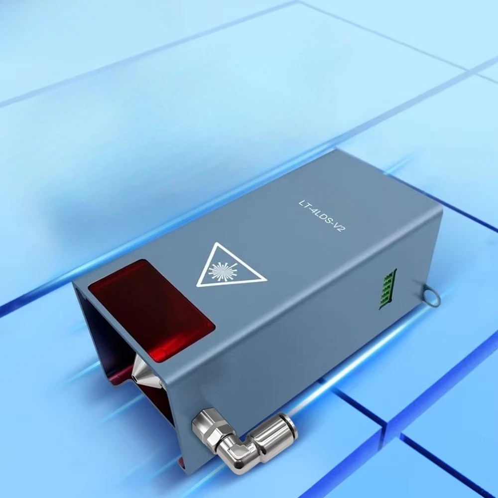 وحدة حفارة بالليزر بقوة ضوئية 20 وات مع مساعدة هوائية 450 نانومتر أجزاء معدات قطع رأس القطع بالليزر ديود أزرق